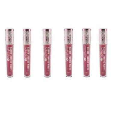 Imagem de Kit 6 Batom Líquido Matte Cor Meu Nude 03 4ml - Ramona Make Up