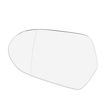 Imagem de ACROPIX Substituição de vidro do espelho retrovisor aquecido do lado esquerdo do motorista apto para Audi A6 com placa traseira - Pacote com 1 vidro branco