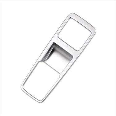 Imagem de Rqing Para Honda Civic 2022 2023 2024 2025 Sedan interior painel central painel de painel de freio de estacionamento elétrico acabamento (prata fosco)