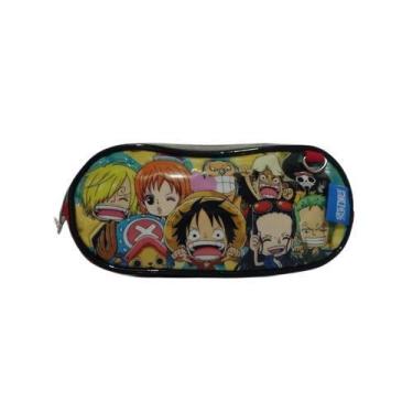 Imagem de Estojo Escolar Juvenil Duplo Chenson ONE2401 One Piece, Azul