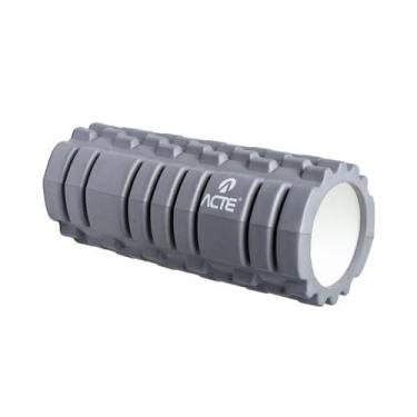 Imagem de Rolo de Massagem Miofascial Rígido 33cm Cinza T141-C Acte Sports, T141