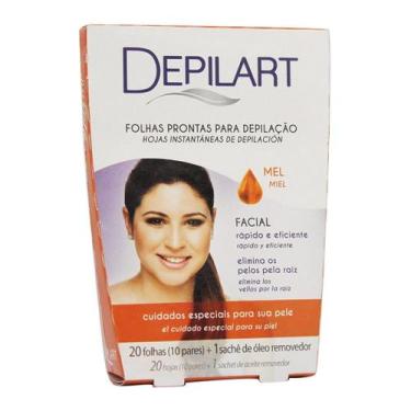 Imagem de Folhas Prontas para Depilação Facial Mel - Depilart