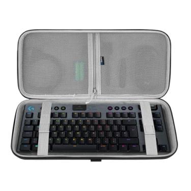 Imagem de GEEKRIA TKL Keyboard Case, Hard Shell Travel Carrying Bag for 80% / 87 Keys Mechanical Gaming Keyboard, Compatible with Logitech G915 TKL, G PRO Keyboard/G PRO X (Extra Space)