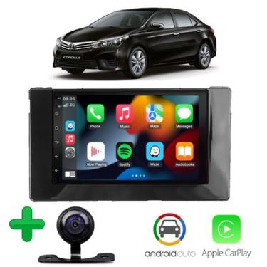 Imagem de Central Multimídia Corolla 2018 7 Polegadas Black Piano - E-TECH 