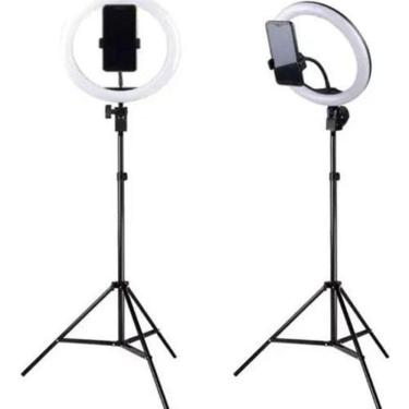 Imagem de Ring Light Com Tripe 2,1M 12 Polegadas + Microfone De Lapela
