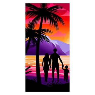 Imagem de Toalha De Praia Banho Piscina Aveludada 140x70cm Várias Estampas - Roz