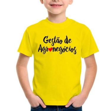 Imagem de Camiseta Infantil Gestão de agronegócios por amor - Foca na Moda, Amar