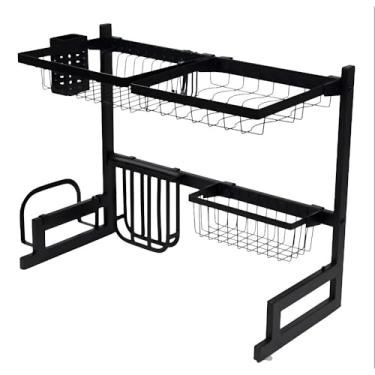 Imagem de Cozinha Suspensa Modula Autossustentável Escorredor Louça De Placas De Aço Inoxidável-65x32x51cm