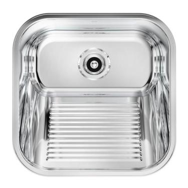 Imagem de Tanque Docol Loggica 25 L em Aço Inox Alto Brilho 40x40 cm
