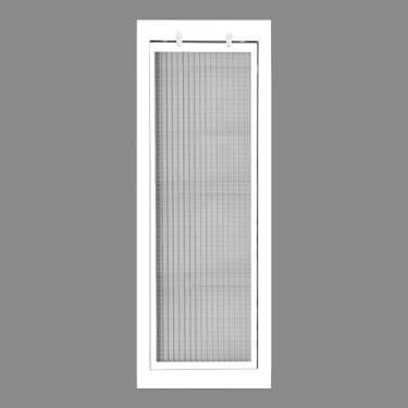 Imagem de HVAC Premium Grade de filtro de ar de retorno da caixa de ovos com núcleo de cubo de 20 cm x 81 cm - Alumínio - Branco [Dimensões externas: 10,5" x 87,6 cm]