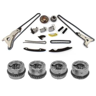 Imagem de INGKAN Kit de corrente de distribuição de motor M276 com roda dentada de eixo de cames, 4 peças, serve para Mercedes M276 W205 W212 W222 C400 CLS350 E400 GL450 GLE400 GLS450 ML350 R350 S350 S4500