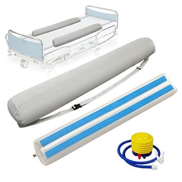Imagem de CHOYTONG Amortecedores infláveis de trilho de cama, protetor anti-queda de cabeceira médica, almofadas de cunha para acamados, pacientes, idosos, deficientes, grávidas