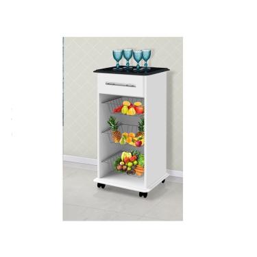 Imagem de Fruteira Grécia Branco Mármorizado - Passe Bem Móveis