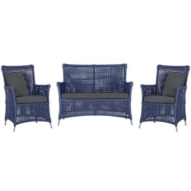 Imagem de  Jogo Sofá e 2 Poltronas de Área Igapó Alumínio