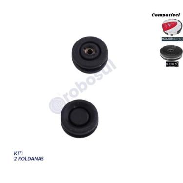 Imagem de 2 Roldanas Para Robô Aspirador Housekeeper Pro e Multilaser Orion HO04