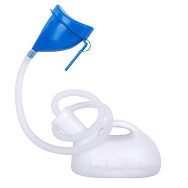 Imagem de Takuyada Penico unissex com tampa e funil, garrafa de urina portátil para homens e mulheres, 2000 ml de grande capacidade para mictórios reutilizáveis, coleção de urina de emergência para hospital