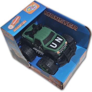 Imagem de Carrinho De Fricção Monster Trucks Possantes Wellkids Verde Un
