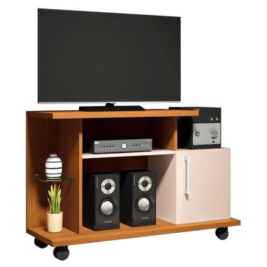 Imagem de Rack Ambiente Smart Cinamomo Off White - Hb Móveis