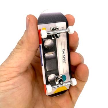 Imagem de Teak Tuning Edição completa de fita cassete de Fingerboard - Premium, gráfico de transferência de calor - Forma e tamanho profissionais - Rodas de rolamento, caminhões profissionais, buchas 61A Pro Duro - Deck de 32 mm x 97 mm