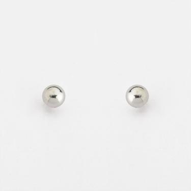 Imagem de Brinco Bolinha Polida Prata 925 - 5mm