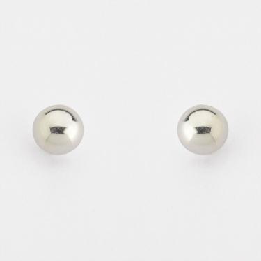 Imagem de Brinco Bolinha Polida Prata 925 - 7mm