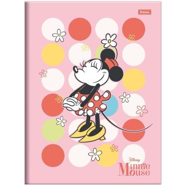 Imagem de Caderno Brochura Capa Dura Universitário Disney Minnie Mouse 80 Folhas Foroni Rosa