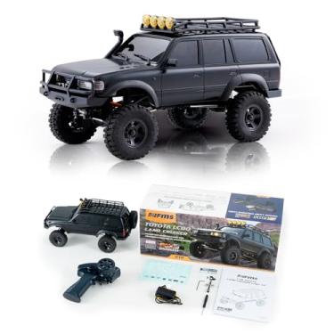 Imagem de FCX18 FMS 1/18 Brushless RC Crawler, Toyota Cruiser LC80 Pro Offroad Trucks 4X4 RC Rock Crawler with Portal Axles, LED Lights for Adults (Black)