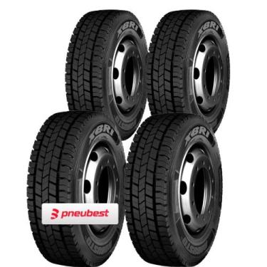Imagem de Kit 4 Pneus 215/75R17.5 Borrachudo 16 Lonas 135/133J Robusto E2 Xbri
