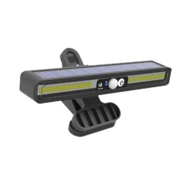 Imagem de WeiLaiKeQi Luzes solares de segurança, ângulo ajustável, lâmpada de parede portátil, luzes solares à prova d'água para cercas, para quintal de casa, Luz Quente