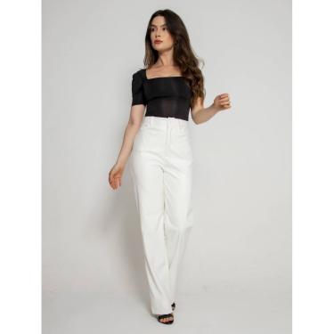 Imagem de Calça Feminina De Couro Sintetico Com Bolso Cl-0030