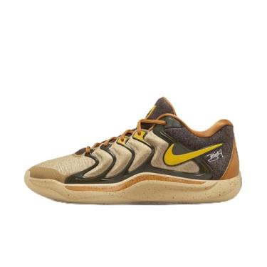 Imagem de Nike KD17 x Alchemist Tênis de basquete masculino, Sésamo/verde áspero/monarca/ouro universitário, 39