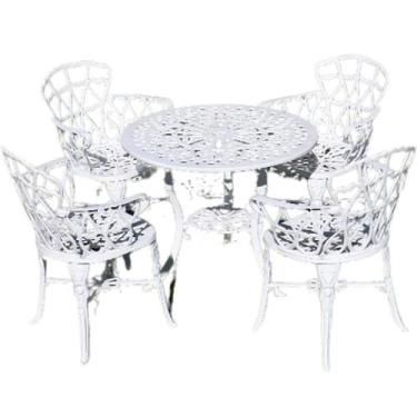 Imagem de Conjunto Viena Infantil Mesa com 4 Cadeiras Alumínio Fundido - Lideran