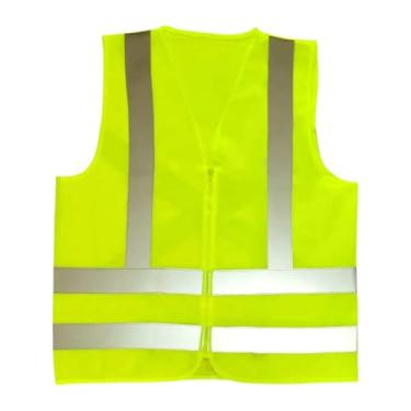 Imagem de Colete de Segurança Refletivo Fluorescente sem bolso Sinalização(Amarelo,XXG)
