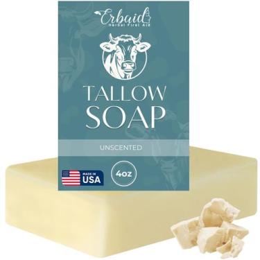 Imagem de Sabonete em barra Erbaid Beef Tallow, totalmente natural, sem perfume,