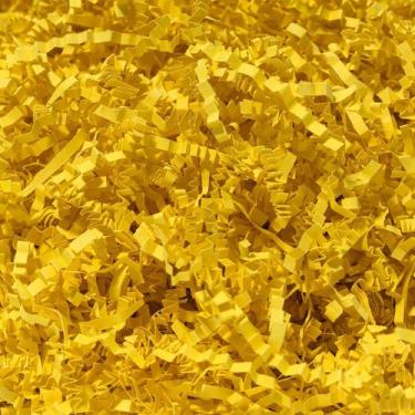 Imagem de Triturador de papel enrugado 500g de amarelo limão para cestas de pres