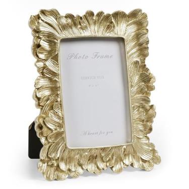 Imagem de Porta-retratos Cuspin Vintage Gold Palm Leaves 10x15cm