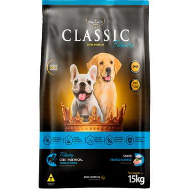 Imagem de Ração Premiatta Classic para Cães Filhotes de Raças Pequenas, Médias e Grandes - 15 Kg