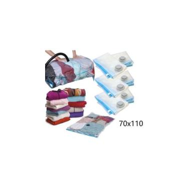 Imagem de Saco a vácuo para comprimir roupas 70cm x 110cm Economize espaço x10 -