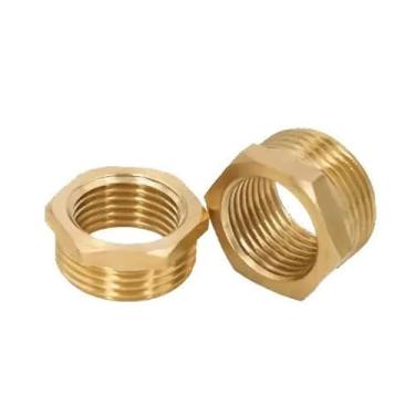 Imagem de Encaixe de tubo redutor de bucha sextavada de latão 1/8 1/4 3/8 1/2 3/4 F a M Conector acoplador adaptador de gás de água de cobre redutor rosqueado (1I8-3I4)
