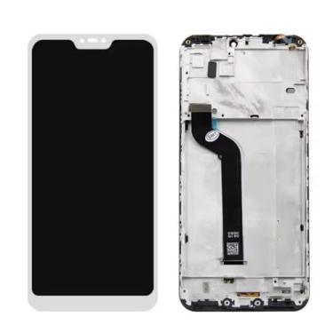 Imagem de Para Xiaomi Mi A2 Lite LCD M1805D1SG tela sensível ao toque digitalizador substituição para Xiaomi Redmi 6 Pro LCD (branco com moldura)
