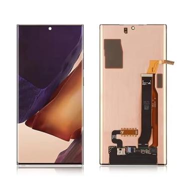 Imagem de AMOLED para Samsung Galaxy Note20 Ultra SM-N985F SM-N986U SM-N986B SM-N986N SM-N9860 Tela LCD Touch Screen Digitalizador Montagem com moldura, 17.5 cm de substituição de painel de vidro frontal