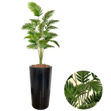 Imagem de Planta Artificial Palmeira Com Vaso Cone Polietileno Grande - PlantaIm