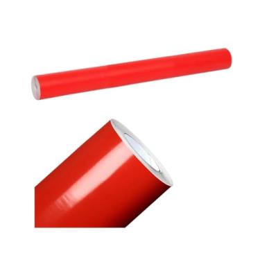 Imagem de Papel Contact Adesivo Decorativo, Vermelho, Rolo com 10 Metros