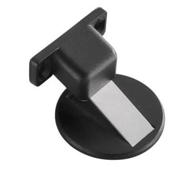 Imagem de Prendedor de Porta Magnético Slim Cromado (4,preto)