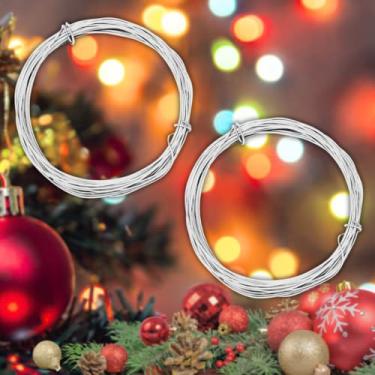 Imagem de Suporte Decorativo de Metal para Árvore de Natal, Kit com 2 Unidades, Ideal para Guirlandas e Cascatas de Bolas, Resistente e Maleável