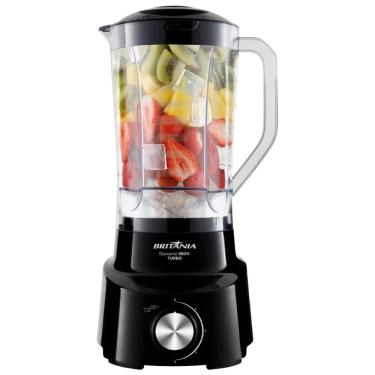 Imagem de Liquidificador Britânia 1050W 2,65L Preto 220V Diamante Autolimpeza Ice Turbo