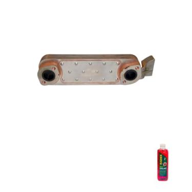 Imagem de Kit Radiador Óleo OM366 3661800865 + Aditivo Radiador Radiex R1952 Rosa