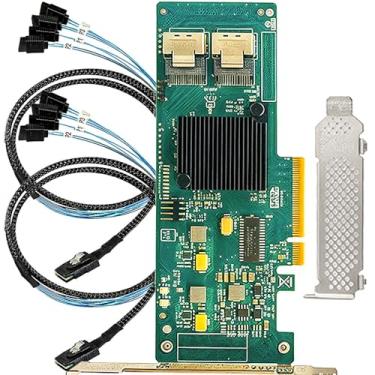 Imagem de Placa controladora RAID LSI 9201-8i HBA FW P20 6G 9211-8i IT Mode ZFS FreeNAS unRAID SAS PCI E cartão expansor + 2 x SFF-8087 SATA