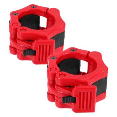 Imagem de Mobestech Braçadeiras de halterofilismo seguras, travas de liberação rápida, equipamento de academia para clipes de halteres, coleiras de exercício