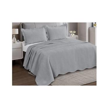 Imagem de Cobre Leito King Cinza Velvet Neo Limestone - Camesa NA